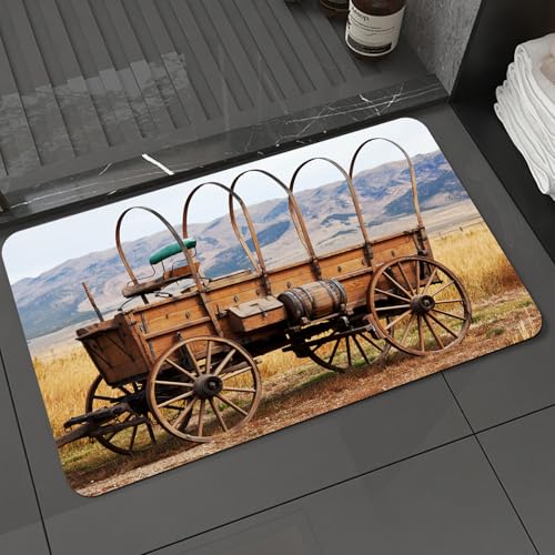 KDWJS Badematte rutschfest Super Absorbierende Badezimmerteppich,Waschbar Duschvorleger,Badewannen undBadezimmer,Western, Foto des Alten nostalgischen Wagens des amerikanischen amerikanisch,40x60 cm KDWJS Badematte rutschfest Super Absorbierende Badezimmerteppich,Waschbar Duschvorleger,Badewannen undBadezimmer,Western, Foto des Alten nostalgischen Wagens des amerikanischen amerikanisch,40x60 cm von KDWJS