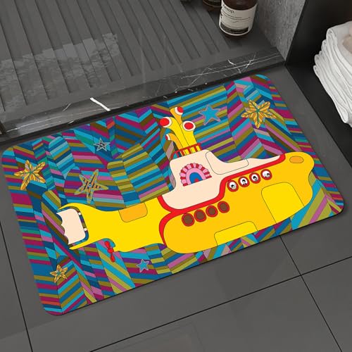 KDWJS Badematte rutschfest Super Absorbierende Badezimmerteppich,Waschbar Duschvorleger,Badewannen undBadezimmer,Yellow Submarine Die Beatles Rockband Illustration,40x60 cm KDWJS Badematte rutschfest Super Absorbierende Badezimmerteppich,Waschbar Duschvorleger,Badewannen undBadezimmer,Yellow Submarine Die Beatles Rockband Illustration,40x60 cm von KDWJS