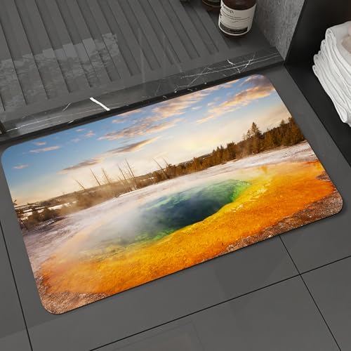 KDWJS Badematte rutschfest Super Absorbierende Badezimmerteppich,Waschbar Duschvorleger,Badewannen undBadezimmer,Yellowstone, Morning Glory Pool im Yellowstone-Nationalpark WSzene Landm,40x60 cm KDWJS Badematte rutschfest Super Absorbierende Badezimmerteppich,Waschbar Duschvorleger,Badewannen undBadezimmer,Yellowstone, Morning Glory Pool im Yellowstone-Nationalpark WSzene Landm,40x60 cm von KDWJS