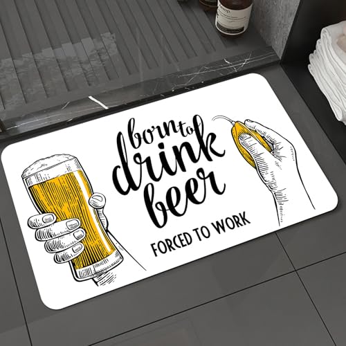 KDWJS Badematte rutschfest Super Absorbierende Badezimmerteppich,Waschbar Duschvorleger,Badewannen undBadezimmer,Zeit, Bier zu Trinken Zitat mit Mann Hand hält Tasse Toast Illustration, Gel,40x60 cm KDWJS Badematte rutschfest Super Absorbierende Badezimmerteppich,Waschbar Duschvorleger,Badewannen undBadezimmer,Zeit, Bier zu Trinken Zitat mit Mann Hand hält Tasse Toast Illustration, Gel,40x60 cm von KDWJS