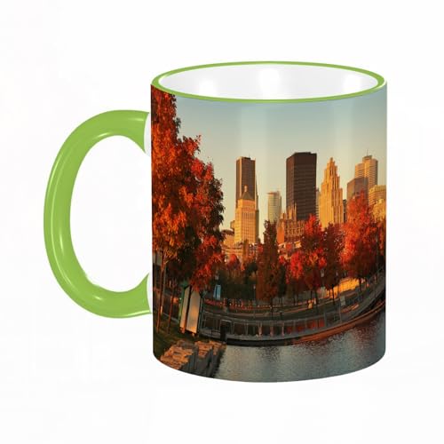 KDWJS Tasse Keramik Kaffeetassen Große 11oz Tassen 330ml Trinkgläser Mit Griff Personalisierte Geschenk Weiß,Gebäude im alten Hafen von Montreal am frühen Morgen während der Herbstsaison KDWJS Tasse Keramik Kaffeetassen Große 11oz Tassen 330ml Trinkgläser Mit Griff Personalisierte Geschenk Weiß,Gebäude im alten Hafen von Montreal am frühen Morgen während der Herbstsaison von KDWJS