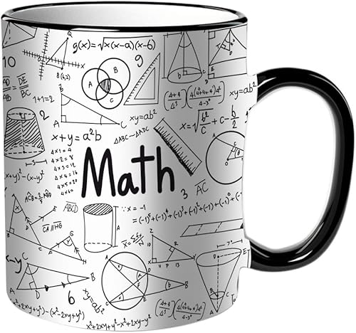 KDWJS Tasse Keramik Kaffeetassen Große 11oz Tassen 330ml Trinkgläser Mit Griff Personalisierte Geschenk Weiß,Mathematische Geometrieformeln und mathematische Werkzeuge KDWJS Tasse Keramik Kaffeetassen Große 11oz Tassen 330ml Trinkgläser Mit Griff Personalisierte Geschenk Weiß,Mathematische Geometrieformeln und mathematische Werkzeuge von KDWJS
