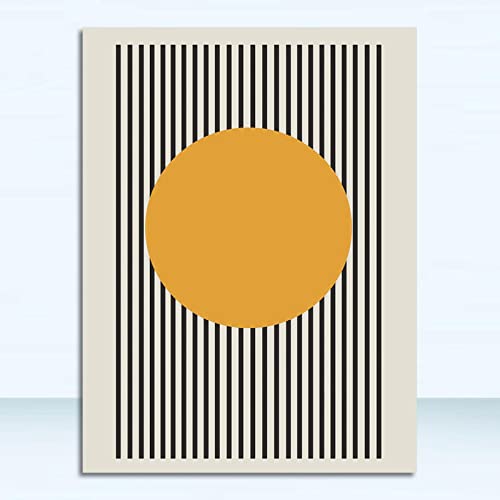 Kunst-Leinwanddruck, abstrakte Malerei, Leinwand-Wandbild für Wohnzimmer, Heimdekoration, Bauhaus, geometrisches Poster, minimalistisch, 40 x 60 cm (126 x 24 Zoll), ohne Rahmen von KDXAOBEI