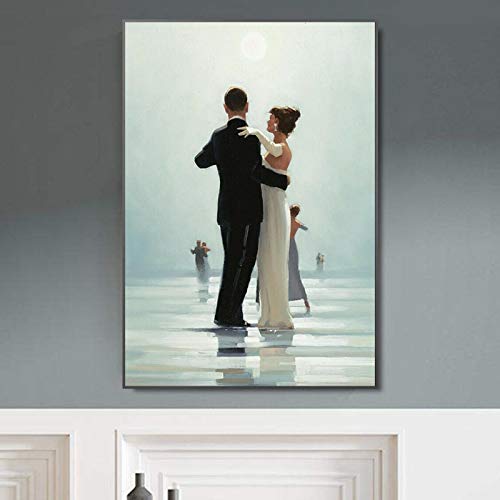 Wunderschönes Kunst-Wanddekor „Dance Me To The End Of Love“, Gemälde auf Leinwand, Wandkunstbild für Wohnzimmer-Design-Dekoration, 60 x 80 cm (24 x 31 Zoll), ohne Rahmen von KDXAOBEI