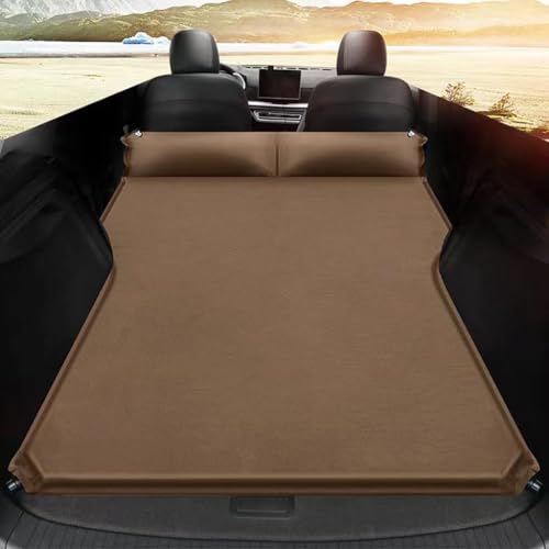 KDZDJH Auto Matratze Für MG MG3 MG5 MG6 MG7 Aufblasbare Matratze Camping Outdoor Autobett Kofferraum Reisen Bewegliche Campingzubehör,C-Brown von KDZDJH