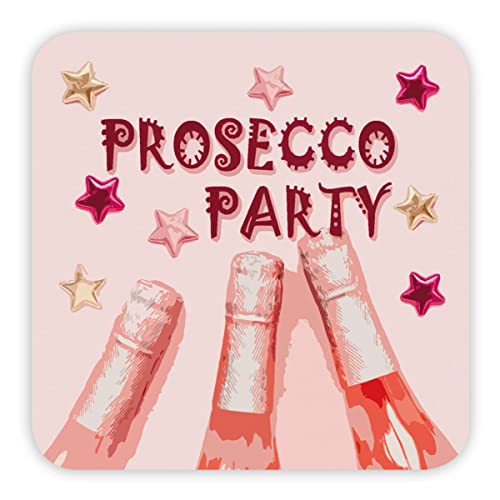 KE - Premium Bierdeckel Set, 10er Pack eckige Untersetzer für Getränke, inklusive lustiges Trinkspiel - Ideal für Partys und Events von KE