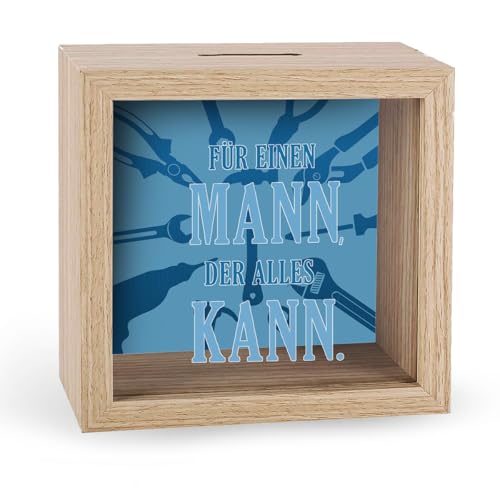 KE - Spardose mit Folienprägung auf der Scheibe - Geld sparen leicht gemacht - Dekorative Sparbüchse für Männer KE - Spardose mit Folienprägung auf der Scheibe - Geld sparen leicht gemacht - Dekorative Sparbüchse für Männer von KE