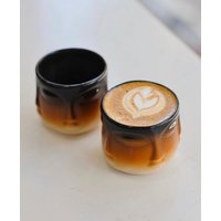 Kea's Mokkatassen | Gelb Und Braun von KEADecor