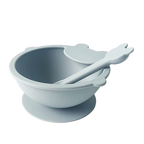 KEALBAUS 1 Set Nahrung für Saugeset aus Silikon Teller aus Silikon mit E-Löffel von KEALBAUS