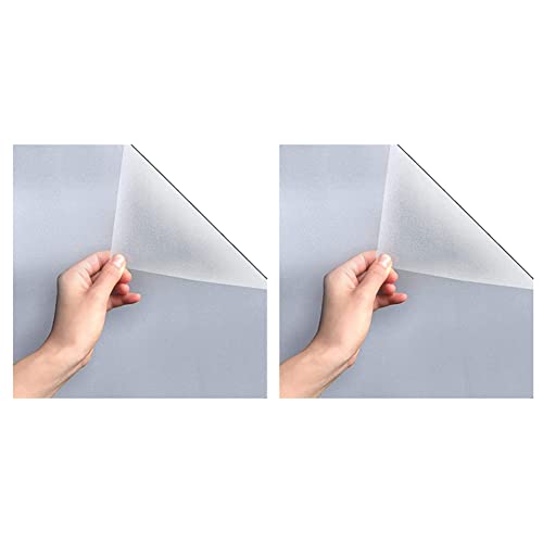 KEALBAUS 2 Stück Fensterfolie, 40 x 200 cm, blickdicht, selbstklebende Glasfolie – Badezimmerfolie statisch matt – Sichtschutzfolie von KEALBAUS