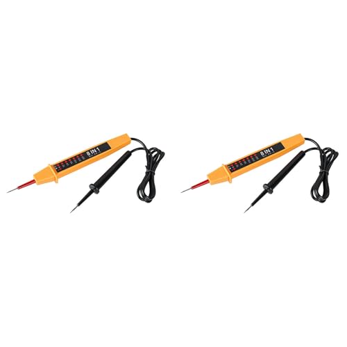 KEALBAUS 2 x Acht in einem Spannungsprüfer AC DC 6 – 380 V, automatischer elektrischer Stift-Detektor mit LED-Licht, für Spannungsprüfer von KEALBAUS