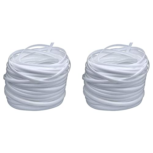 KEALBAUS 2 x Reparaturzubehör aus Weidengeflecht, Material aus synthetischem Rattan, Reparatur-Set für Terrassenmöbel, Weiß von KEALBAUS