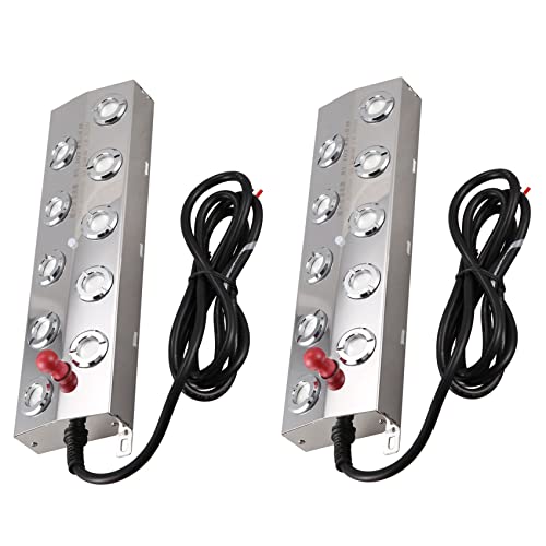 KEALBAUS 2 x Ultraschall-Vernebler, Zerstäuber, Edelstahl, Luftbefeuchter, Hydroponics, Teichvernebler, 10 Stück KEALBAUS 2 x Ultraschall-Vernebler, Zerstäuber, Edelstahl, Luftbefeuchter, Hydroponics, Teichvernebler, 10 Stück von KEALBAUS