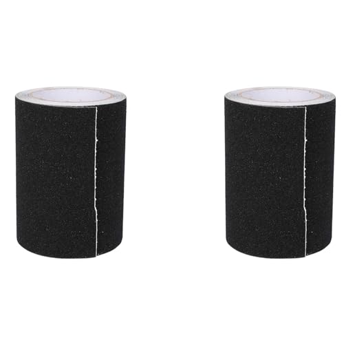 KEALBAUS 2 x selbstklebende Klebeband, rutschfest, wasserdicht, 5 m x 15 cm (schwarz) von KEALBAUS