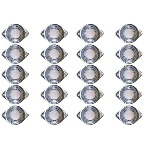 KEALBAUS 20 Stück 1 Zoll Rollwagen aus Nylon, Möbelrollen, Kugelschrauben, Lager, Werkzeug für Lenkrollen von KEALBAUS