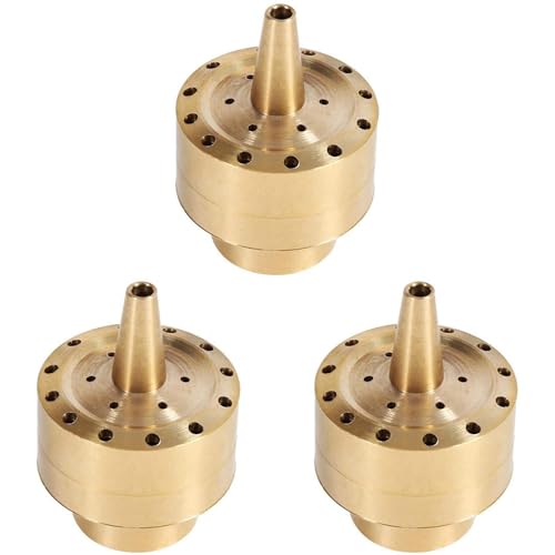 KEALBAUS 3 x Düsenköpfe aus Messing, verschiedene Richtungen, für Teich, Sprinkler, Kopf für Garten (3/4 Zoll) von KEALBAUS