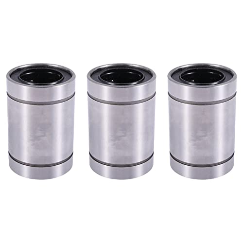 KEALBAUS 3 x LM25UU Linear-Kugellager, 25 mm x 40 mm x 59 mm, Doppeldichtung, seitlicher Ring von KEALBAUS