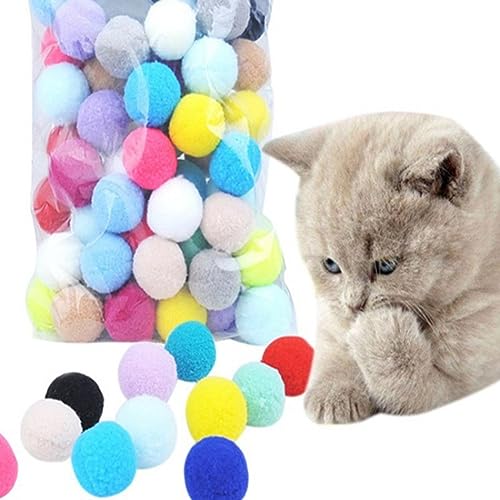 KEALBAUS 400 Stück interaktives Katzenspielzeug Kreatives Spielzeug für Katzen, Kätzchen, Mini-Spielzeug, dehnbar, Plüschkugel KEALBAUS 400 Stück interaktives Katzenspielzeug Kreatives Spielzeug für Katzen, Kätzchen, Mini-Spielzeug, dehnbar, Plüschkugel von KEALBAUS