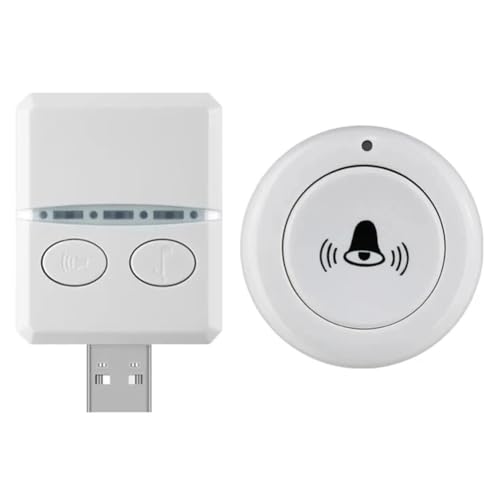 KEALBAUS 433 MHz 150 M 30 Musik USB Türklingel Empfänger Fernbedienung für Notfälle in und in der Schule von KEALBAUS