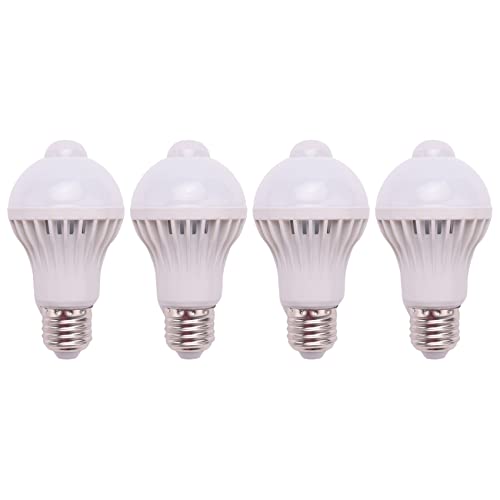 KEALBAUS 4X E27 Led Birne Licht Bewegung Sensor Licht Led Pir Bewegung Sensor Lampe Birne Licht Lampe, 5W von KEALBAUS