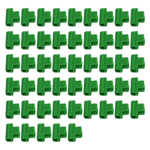 KEALBAUS 50 Stück Klemmschellen für Gewächshaus, Klemmschellen für Pflanzenpfähle von 16 mm, Clips zur Abdeckung von Reihen, Gartenreifen, Gartenclip von KEALBAUS