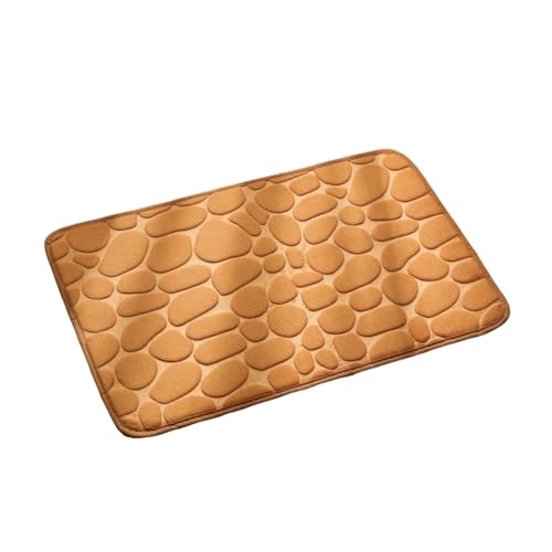 KEALBAUS Badematte, Badezimmerteppich, Pflastersteine, saugfähig, für Badezimmer, maschinenwaschbar (40 x 60 cm), einfach zu installieren, einfach zu verwenden von KEALBAUS