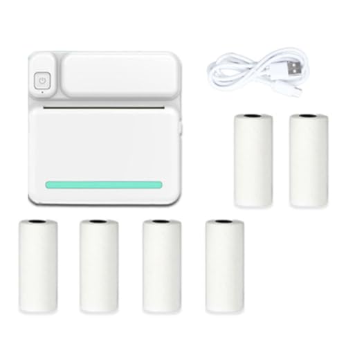 KEALBAUS C19 Mini-Thermodrucker, tragbar, Fototasche, Thermoetikettendrucker, 58 mm, Bluetooth-Druck, Android iOS von KEALBAUS