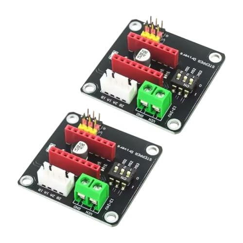 KEALBAUS DRV8825 A4988 3D-Drucker 42 Schrittmotor-Erweiterungsmodul für Arduino R3 Ramps1.4 Konstantstrommotortreiber, 2 Stück von KEALBAUS