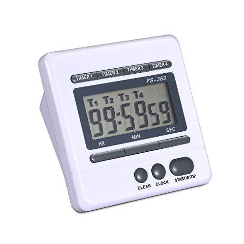 KEALBAUS Digitaler Countdown-Timer 4 Kanäle Countdown Küche Küche Timer Uhr KEALBAUS Digitaler Countdown-Timer 4 Kanäle Countdown Küche Küche Timer Uhr von KEALBAUS