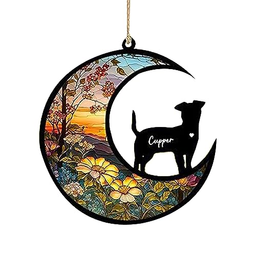KEALBAUS Gedenktafel für Hunde, personalisiert mit Name, Datum und Hund, aus leicht getöntem Acryl und Verlust von Haustieren, mehrfarbig. von KEALBAUS
