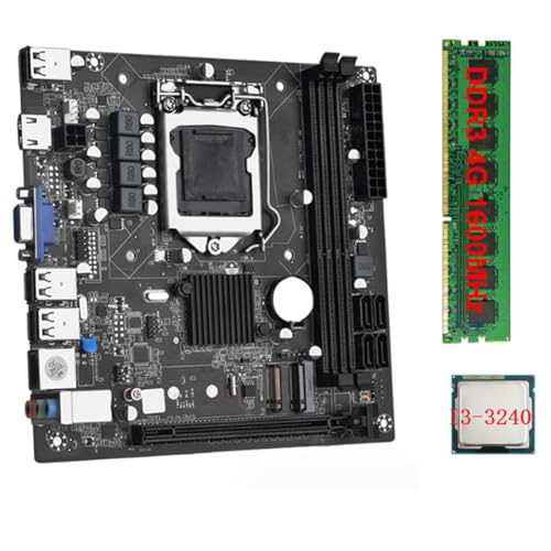 KEALBAUS ITX H61 + I3-3240 + 1 x DDR3 1600 MHz 4G RAM CPU LGA 1155 unterstützt bis zu 16 GB RAM und 100 MB Netzwerkkarte von KEALBAUS
