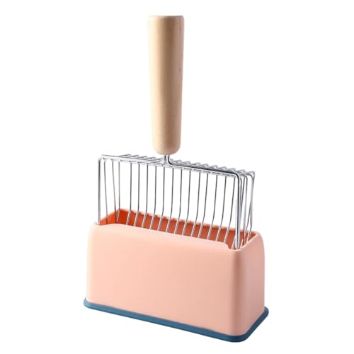 KEALBAUS Katzenstreuschaufel aus Metall mit Halterung, robust und leicht zu reinigen, Rosa KEALBAUS Katzenstreuschaufel aus Metall mit Halterung, robust und leicht zu reinigen, Rosa von KEALBAUS