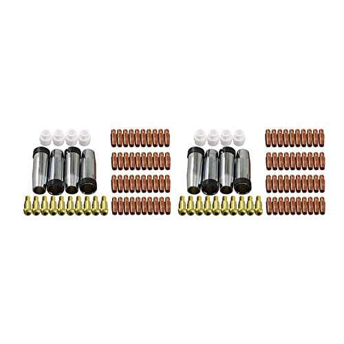 KEALBAUS Kontakt Kegelspitze Gasdüsenhalter und 24 kd Mb24 Mig Schweißbrenner, 118 Stück Serie von KEALBAUS