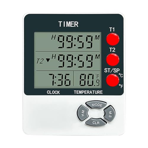 KEALBAUS Küchentimer Digitaler Timer mit Weckfunktion/Thermometer zum Kochen von Eiern, Klassenzimmer für Lehrer KEALBAUS Küchentimer Digitaler Timer mit Weckfunktion/Thermometer zum Kochen von Eiern, Klassenzimmer für Lehrer von KEALBAUS