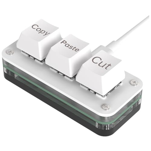 KEALBAUS Mini-Programmiertastatur mit 3 Tasten für Photoshop Gaming, Hotswap Programmiertastatur, Kopieren, Kleben, Makropad, einfache Installation, , Typ A KEALBAUS Mini-Programmiertastatur mit 3 Tasten für Photoshop Gaming, Hotswap Programmiertastatur, Kopieren, Kleben, Makropad, einfache Installation, , Typ A von KEALBAUS
