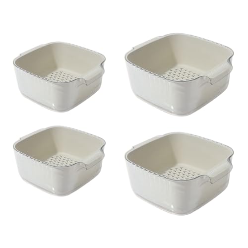 KEALBAUS Obstsieb, Gemüsewaschkorb, 2 Sets zum Waschen von Obst, Doppelschicht-Ablaufbecken 4-in-1 und Obstkorb, einfache Installation KEALBAUS Obstsieb, Gemüsewaschkorb, 2 Sets zum Waschen von Obst, Doppelschicht-Ablaufbecken 4-in-1 und Obstkorb, einfache Installation von KEALBAUS