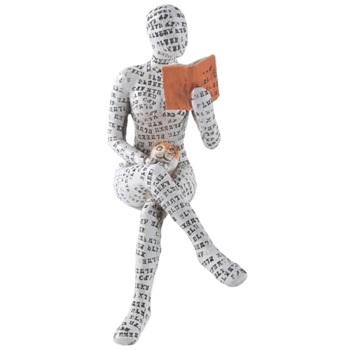 KEALBAUS Pulp Reading Women Home Decor Denker Statue Dekoration Abstrakt Modern auf Regal Tisch B von KEALBAUS
