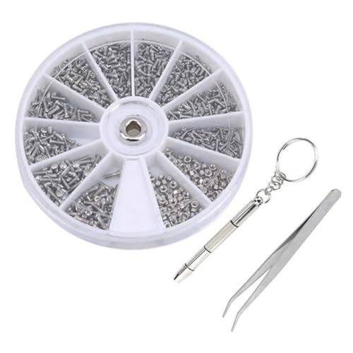KEALBAUS Reparatur-Set für Brillen, Sonnenbrillen, rahmenlos, Nasenhalter, Uhr, Schraubendreher, Mutter, Familienwerkzeug, Reparaturwerkzeug, Kombination, einfache Installation von KEALBAUS