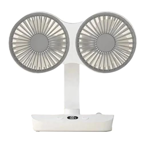 KEALBAUS Schreibtischventilator mit Doppelkopf, Büroventilator, oszillierender Ventilator, Doppelkopfventilator, geräuscharm, elektrischer Ventilator mit starker Windleistung KEALBAUS Schreibtischventilator mit Doppelkopf, Büroventilator, oszillierender Ventilator, Doppelkopfventilator, geräuscharm, elektrischer Ventilator mit starker Windleistung von KEALBAUS