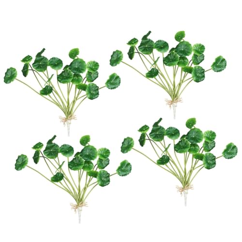 KEALBAUS Simulation Pflanze Apfelblätter Kleine Lotusblätter Kupfer Münze Gras Silber Gras Kleine Bonsai Künstliche Blumen von KEALBAUS