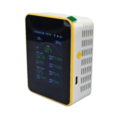 KEALBAUS Tuya WiFi 15 in 1 Luftqualitätsdetektor, tragbar, PM0.3 PM1.0 PM2.5 PM10 CO CO2 TVOC HCHO Tester Uhr KEALBAUS Tuya WiFi 15 in 1 Luftqualitätsdetektor, tragbar, PM0.3 PM1.0 PM2.5 PM10 CO CO2 TVOC HCHO Tester Uhr von KEALBAUS