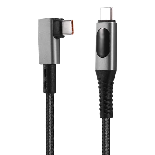 KEALBAUS USB4 Typ-C Ladekabel 240 W mit LED-Digitalanzeige 8K @ 60 Hz 40 Gbps Datenkabel, rechtwinklig von KEALBAUS