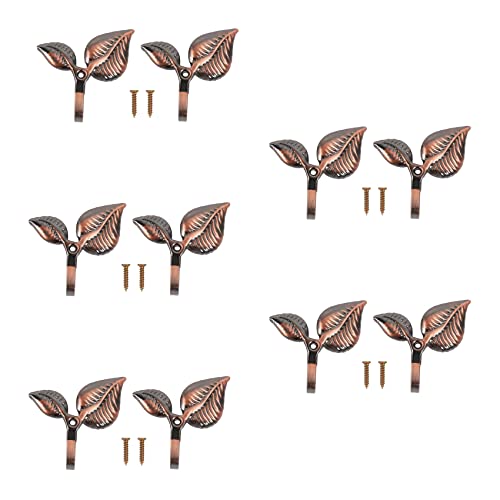 KEALLANS 10 Vorhanghalter in Blattform mit dekorativen Haken, bronzefarben KEALLANS 10 Vorhanghalter in Blattform mit dekorativen Haken, bronzefarben von KEALLANS