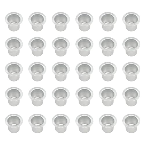KEALLANS 100 Stück Metall-Kerzeneinsätze, Metall-Kerzenbecher für Tropfendes Wachs, Holztisch, Durchmesser 0,87 KEALLANS 100 Stück Metall-Kerzeneinsätze, Metall-Kerzenbecher für Tropfendes Wachs, Holztisch, Durchmesser 0,87 von KEALLANS