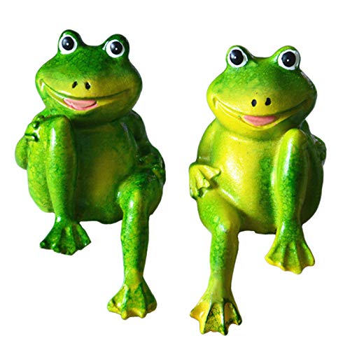KEALLANS 2 Teile/Satz Nette Harz Sitzen FröSche Statue Aussen Garden Store Dekorative Skulptur für Haus Schreibtisch Garten Ornament S2 KEALLANS 2 Teile/Satz Nette Harz Sitzen FröSche Statue Aussen Garden Store Dekorative Skulptur für Haus Schreibtisch Garten Ornament S2 von KEALLANS