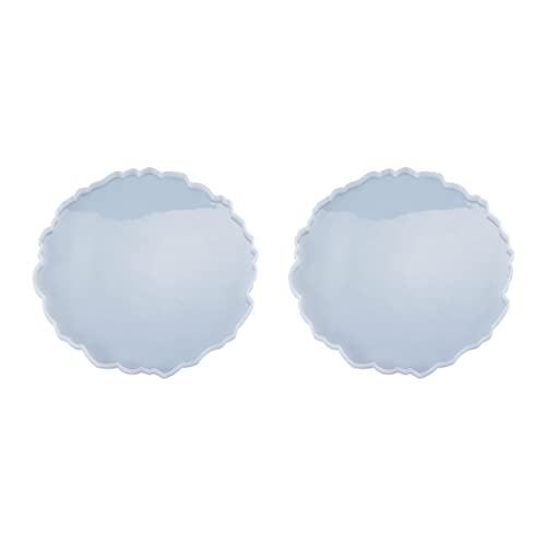 KEALLANS 2 x DIY Kristall Epoxidform Kompottform Schaukel Tisch Runde Spitze Caboteur Tischdekoration Silikonform von KEALLANS