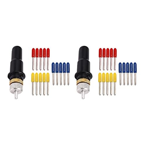 KEALLANS 2 x Messerhalter + 30 Stück, 30 Grad, 45 Grad, 60 Grad, Schneidklinge für KEALLANS 2 x Messerhalter + 30 Stück, 30 Grad, 45 Grad, 60 Grad, Schneidklinge für von KEALLANS