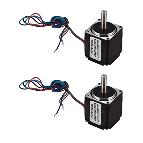 KEALLANS 2 x Schrittmotor Hybrid NEMA 11 28 1,8 Grad 2 Phasen 4 Drähte Schrittmotor 32 mm für CNC-Router von KEALLANS
