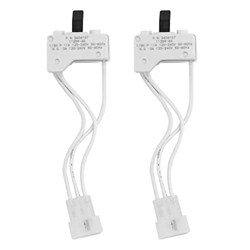 KEALLANS 2 x Türschalter für Wäschetrockner für 3406109 3406107, Kombi von KEALLANS