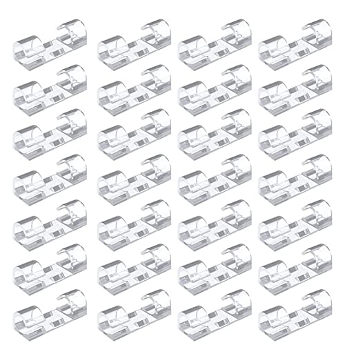 KEALLANS 200 Stück Kabel Klemmen Kabel Ordentlicher Draht Halter mit Starken Selbst Klebenden Kissen Kunststoff Kabel Management Organizer Transparent KEALLANS 200 Stück Kabel Klemmen Kabel Ordentlicher Draht Halter mit Starken Selbst Klebenden Kissen Kunststoff Kabel Management Organizer Transparent von KEALLANS